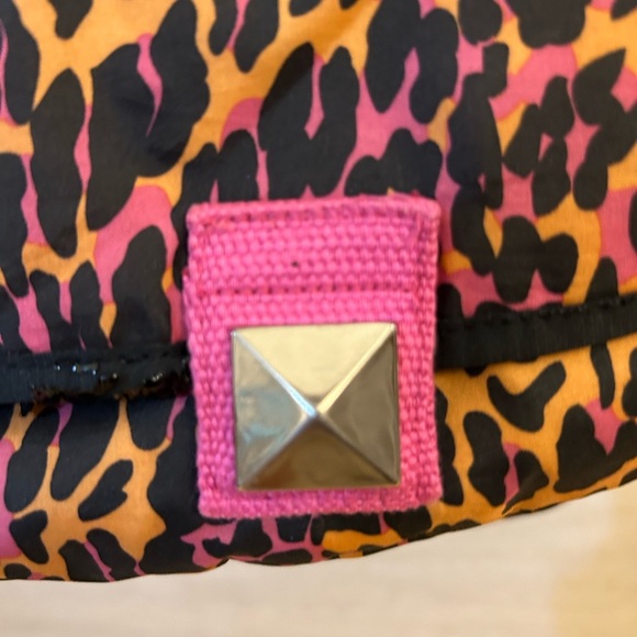 Betseyville by Betsy Johnson Leopard Print Shoulder Bag with Pink Accents - Picture 4 of 16